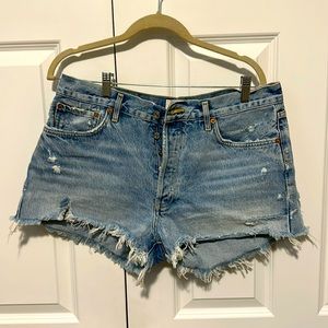 Agolde Parker denim shorts